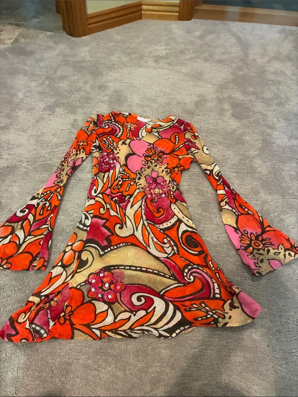 Funky People beach coverup or lightweight tunic top.  EUC